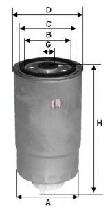 Imagine filtru combustibil SOFIMA S 0H2O NR