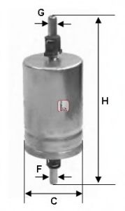 Imagine filtru combustibil SOFIMA S 1510 B