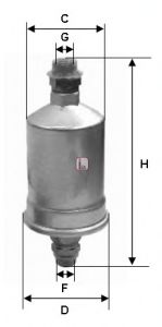 Imagine filtru combustibil SOFIMA S 1532 B