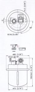 Imagine filtru combustibil SOFIMA S 1617 B