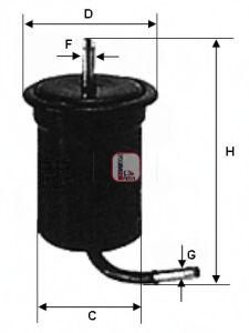 Imagine filtru combustibil SOFIMA S 1677 B