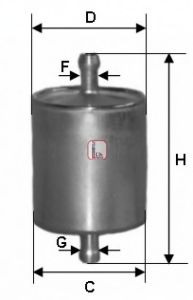 Imagine filtru combustibil SOFIMA S 1760 B