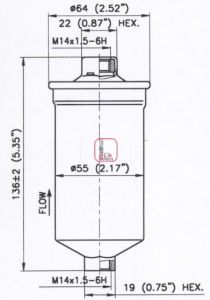 Imagine filtru combustibil SOFIMA S 1770 B