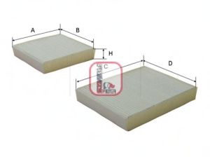 Imagine Filtru, aer habitaclu SOFIMA S 3143 C