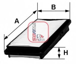 Imagine Filtru aer SOFIMA S 3327 A