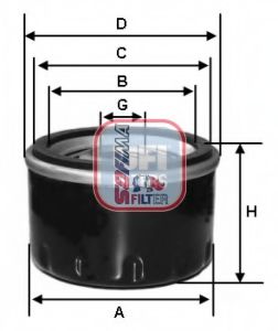 Imagine Filtru ulei SOFIMA S 3583 R