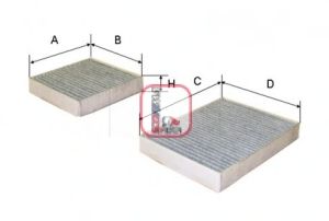 Imagine Filtru, aer habitaclu SOFIMA S 4164 CA