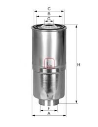 Imagine filtru combustibil SOFIMA S 4380 NR