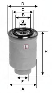 Imagine filtru combustibil SOFIMA S 4398 NR