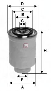 Imagine filtru combustibil SOFIMA S 4413 NR