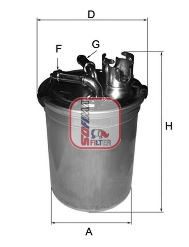 Imagine filtru combustibil SOFIMA S 4451 NR