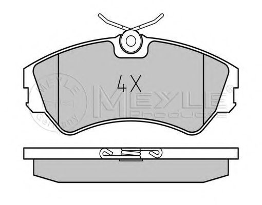 Imagine set placute frana,frana disc MEYLE 025 201 2419