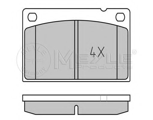 Imagine set placute frana,frana disc MEYLE 025 201 5316