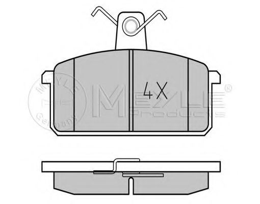 Imagine set placute frana,frana disc MEYLE 025 214 1814