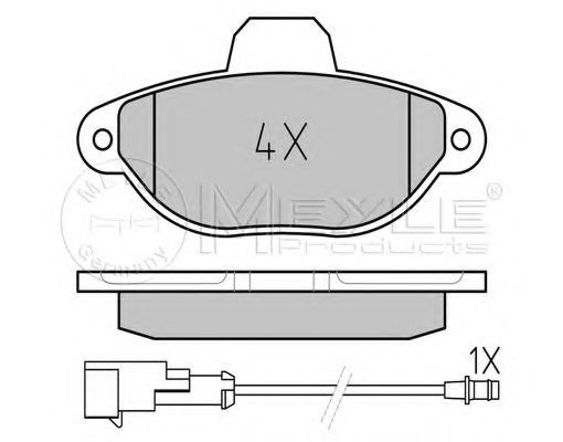 Imagine set placute frana,frana disc MEYLE 025 214 3617/PD