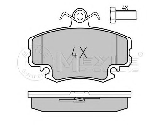 Imagine set placute frana,frana disc MEYLE 025 214 6318/PD