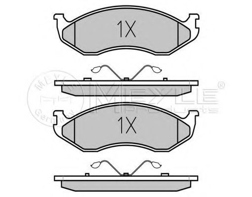 Imagine set placute frana,frana disc MEYLE 025 218 2217