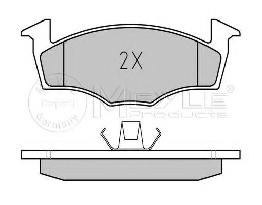 Imagine set placute frana,frana disc MEYLE 025 218 6617