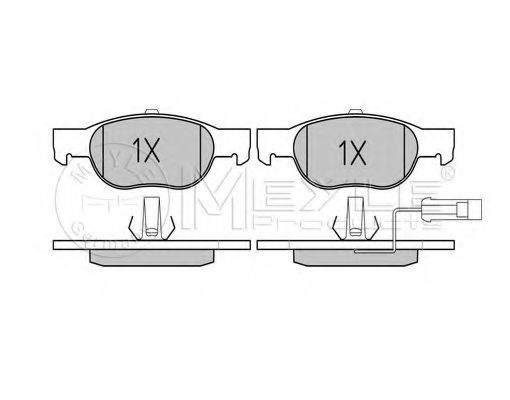 Imagine set placute frana,frana disc MEYLE 025 219 3017/W