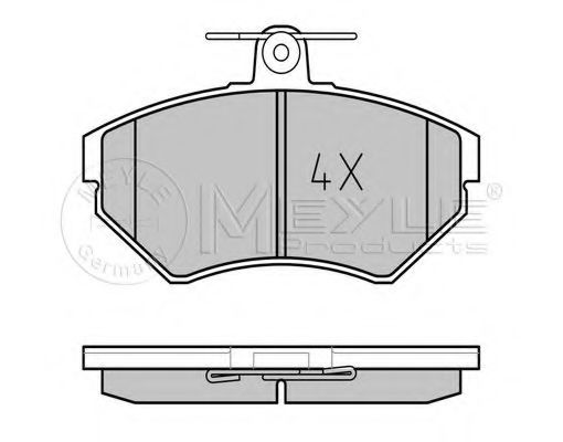 Imagine set placute frana,frana disc MEYLE 025 219 4516