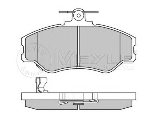 Imagine set placute frana,frana disc MEYLE 025 230 8119/W