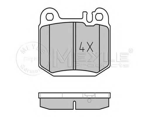 Imagine set placute frana,frana disc MEYLE 025 231 5716