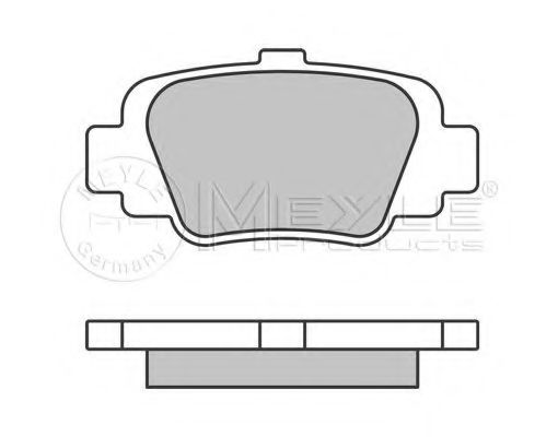 Imagine set placute frana,frana disc MEYLE 025 234 5415