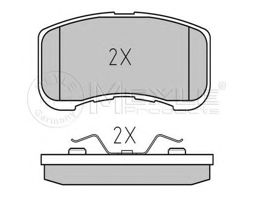 Imagine set placute frana,frana disc MEYLE 025 234 9714/W