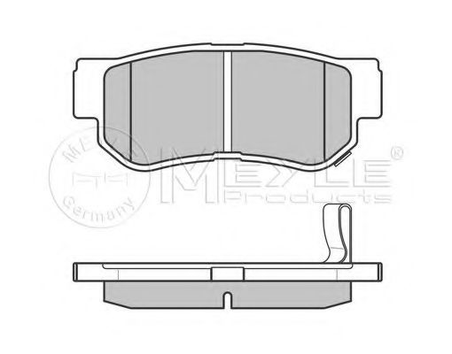 Imagine set placute frana,frana disc MEYLE 025 235 4314/W