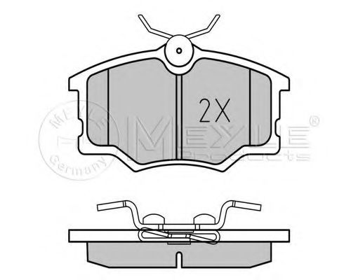 Imagine set placute frana,frana disc MEYLE 025 235 4616