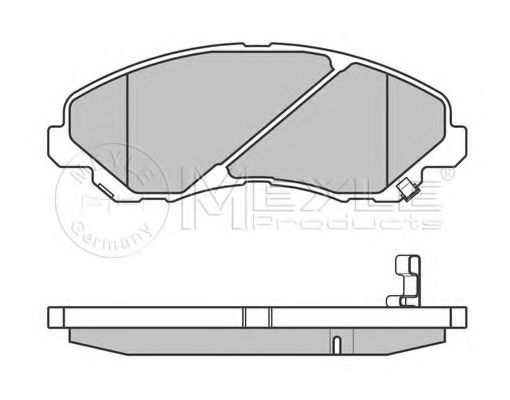 Imagine set placute frana,frana disc MEYLE 025 235 8416/W