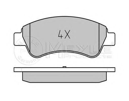 Imagine set placute frana,frana disc MEYLE 025 235 9919