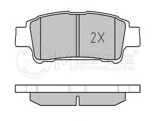 Imagine set placute frana,frana disc MEYLE 025 236 4616/W