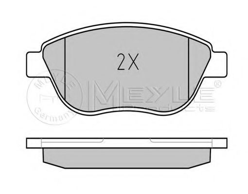 Imagine set placute frana,frana disc MEYLE 025 237 0918/PD