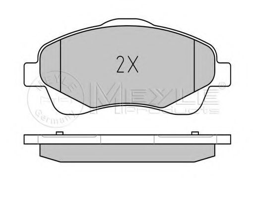 Imagine set placute frana,frana disc MEYLE 025 237 6819/W