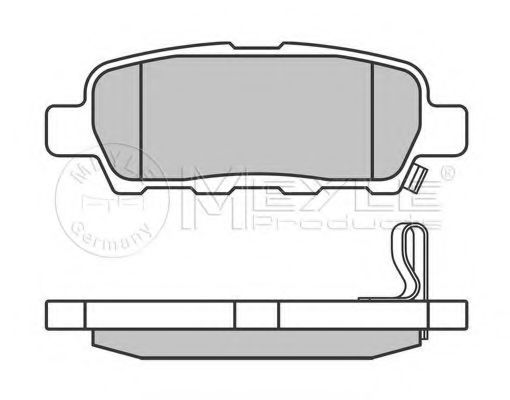 Imagine set placute frana,frana disc MEYLE 025 238 7114/W