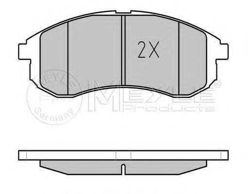 Imagine set placute frana,frana disc MEYLE 025 238 7914/W