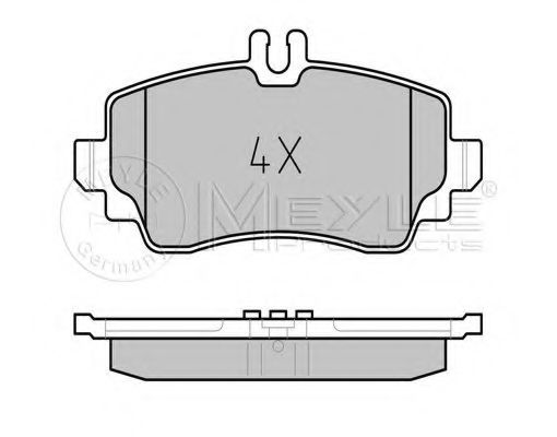 Imagine set placute frana,frana disc MEYLE 025 239 0319