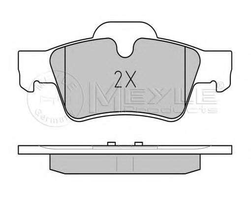 Imagine set placute frana,frana disc MEYLE 025 239 2318