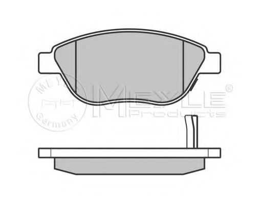 Imagine set placute frana,frana disc MEYLE 025 239 8119/W