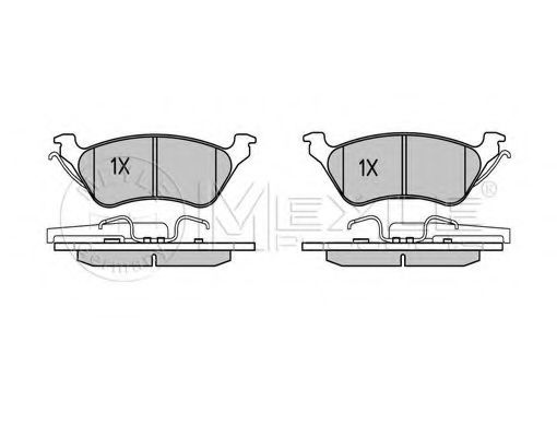 Imagine set placute frana,frana disc MEYLE 025 240 3616/W