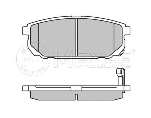 Imagine set placute frana,frana disc MEYLE 025 240 5815/W