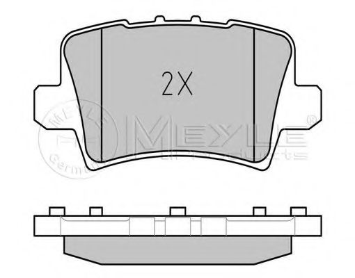 Imagine set placute frana,frana disc MEYLE 025 240 8615/W