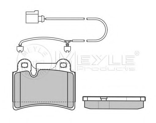 Imagine set placute frana,frana disc MEYLE 025 240 9717