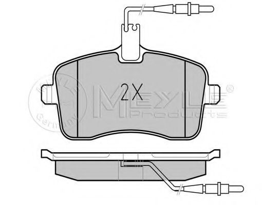 Imagine set placute frana,frana disc MEYLE 025 241 3418/W