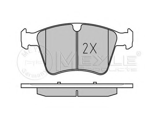 Imagine set placute frana,frana disc MEYLE 025 241 5120