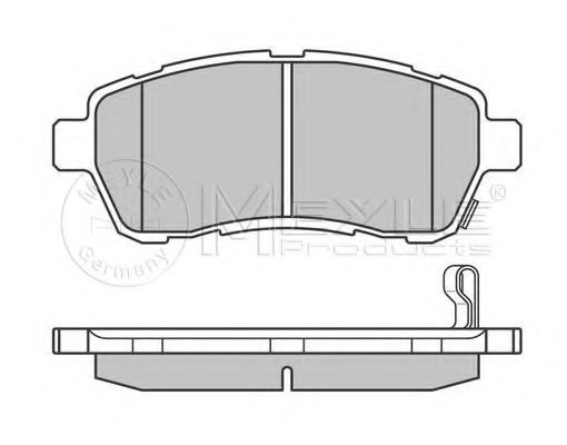 Imagine set placute frana,frana disc MEYLE 025 242 8316/PD