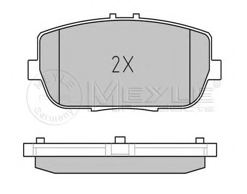 Imagine set placute frana,frana disc MEYLE 025 242 9813/W