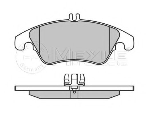 Imagine set placute frana,frana disc MEYLE 025 243 1019