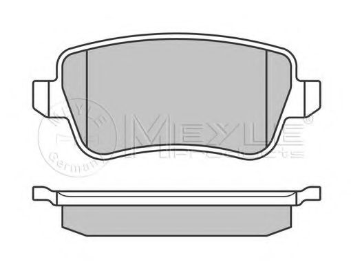 Imagine set placute frana,frana disc MEYLE 025 243 4817